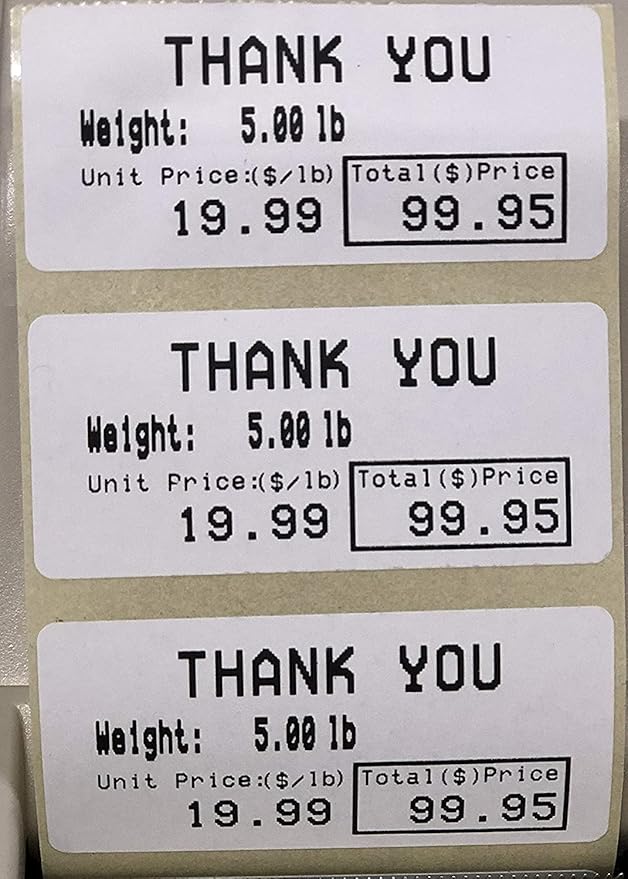 LST-8060 Label 55 x 25 mm, 550 Per Roll, 12 Rolls Per Case