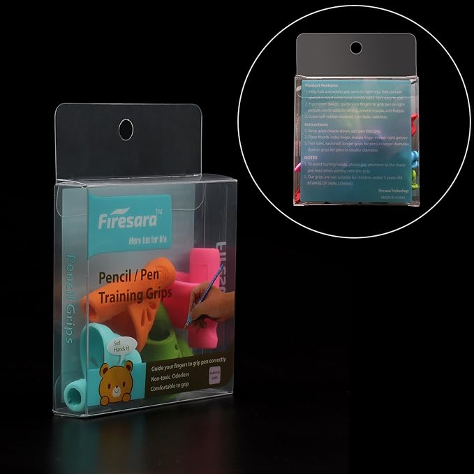 Firesara Left-Handed Training Grips, Original Butterfly Pencil Holder Correction Writing Aid Grip for Kids Handwriting Special Needs Preschoolers Children Adult Lefties Assorted Colors (4PCS)