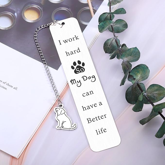 Dog Mom Gifts for Women Bookmark, Dog Lovers Gifts for Women Men Book Lovers, Dog Book Marks for Reading Women Dog Mom Dad, Birthday Christmas Stocking Stuffers Gifts for Dog Lovers Friends Coworkers
