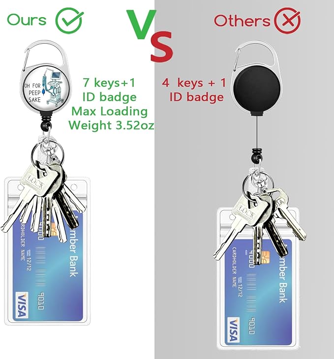 Funny Respiratory Therapist Badge Reel Holder Retractable Heavy Duty with 360° Swivel Carabiner Clip, RT Inhale RRT Badge Reel, Nurse Badge Holder Retractable Clip, Respiratory Therapist Gifts