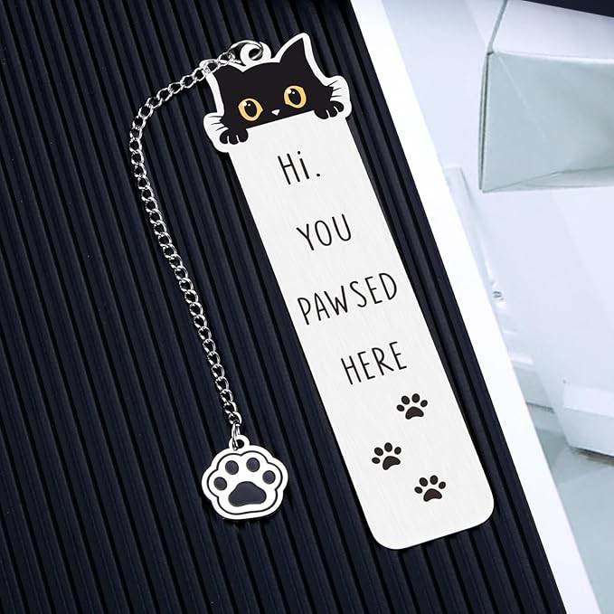 Black Cat Gifts, Cat Gifts for Women, Book Marks for Women, Book Lovers Gifts, Stocking Stuffers for Women, White Elephant Gifts, Cat Bookmarks for Women, Cat Lover Gifts for Women, Cat Mom Gifts
