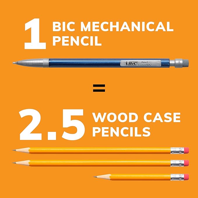 BIC Variety Pack, Assorted Sizes, 0.5mm, 0.7mm, 0.9mm, 60-Count, Refillable Design for Long-Lasting Use