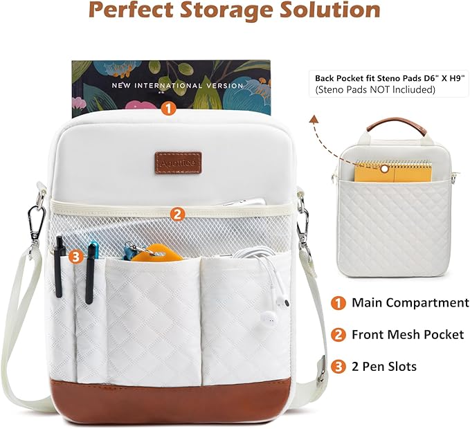 Book Sleeve with Zipper, Book Covers for Book Lovers, Multi-pocket Book Protector Cover with Shoulder Strap,Book Bag for Ipaad, kidle - Back To School Book Accessories