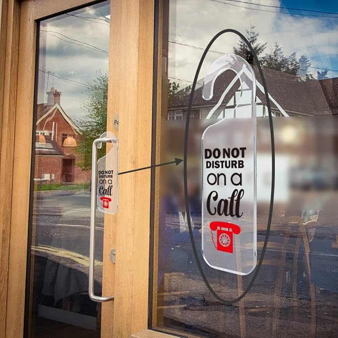 Do Not Disturb Door Sign Engraved Acrylic Hanger Handle Home Decor Acrylic Banner Acrylic Hanging Sign Door Plaque Handmade Office Hanging Sign On A Call