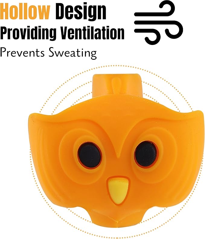 Mr. Pen Owl Pencil Grips, 6 pcs, Silicone Gel, Cute, Fits Pencils, Pens, Crayons