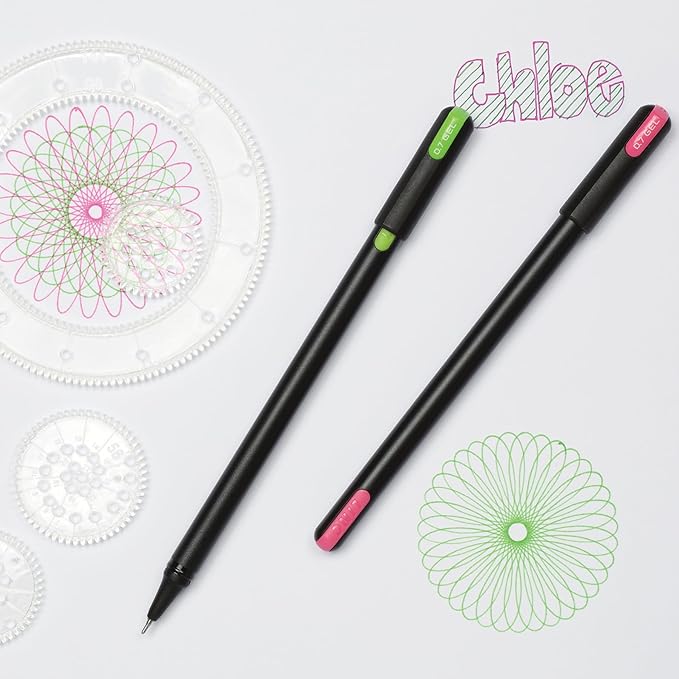 Pentonic Gel Pens, 36 Count, 36 Assorted Colors (Assorted Color, Neon, Pastel & Glitter), Medium & Fine Point, Smooth Writing For Journaling (1002358)