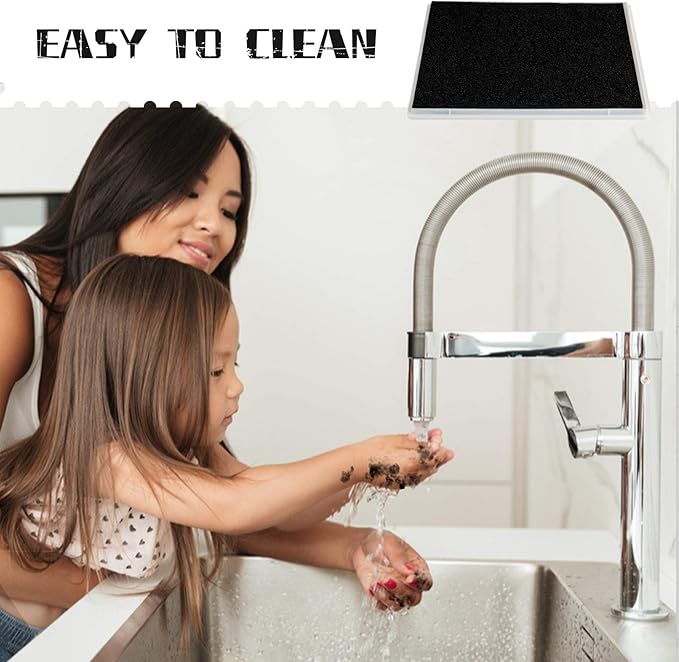 Ink Pad, 5x4'' Washable Stamp Ink Pad for Kids, Black