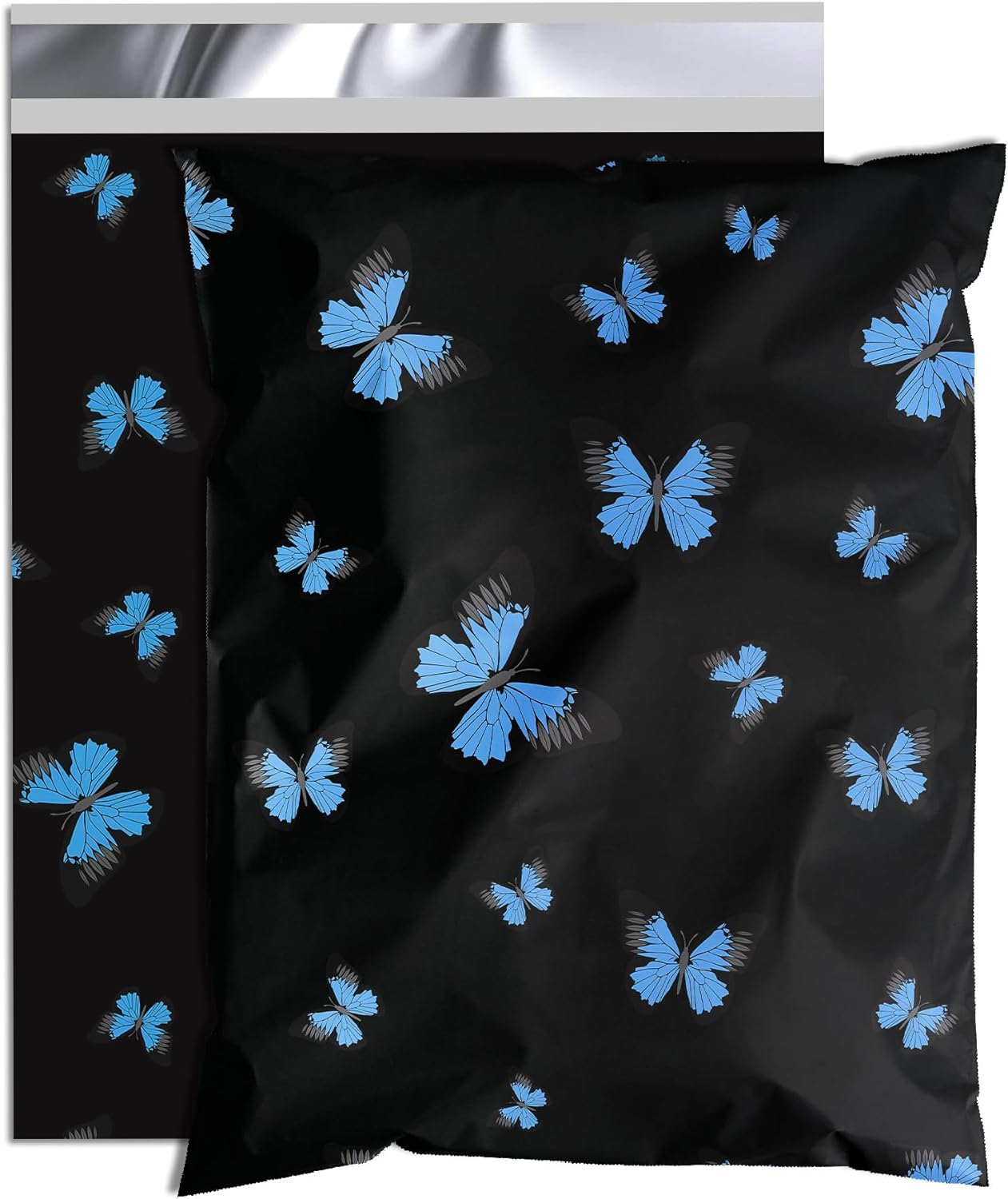 butterfly Poly Mailer 12x15.5 Inch 50 Pcs, Waterproof Shipping Bags for Clothing, Tear-Resistant Mailier Bags, Strong Mailing Bags with Self-Seal