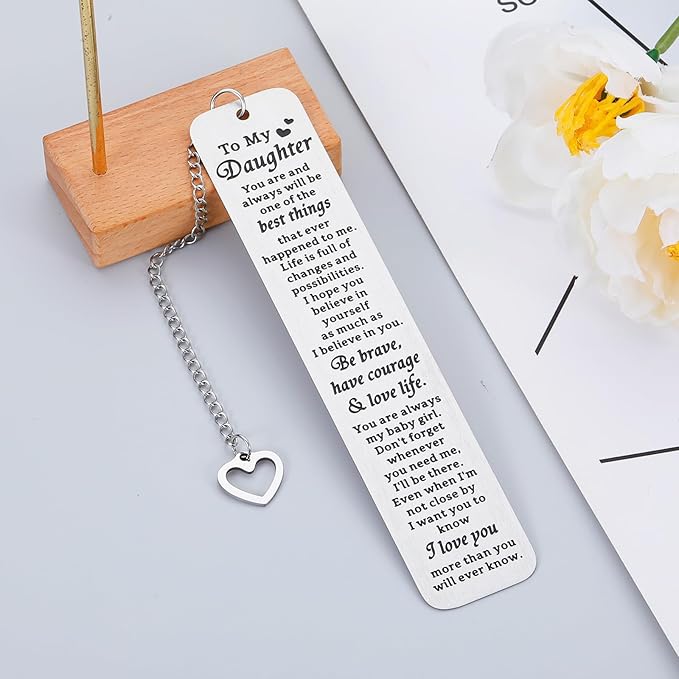 Stocking Stuffers for Teenage Girls Christmas Gifts for Girls Kids Christmas Stocking Stuffers for Teen Girls Daughter Birthday Gifts to My Daughter Gift from Mom Dad Bookmarks for Daughter Sweet 16