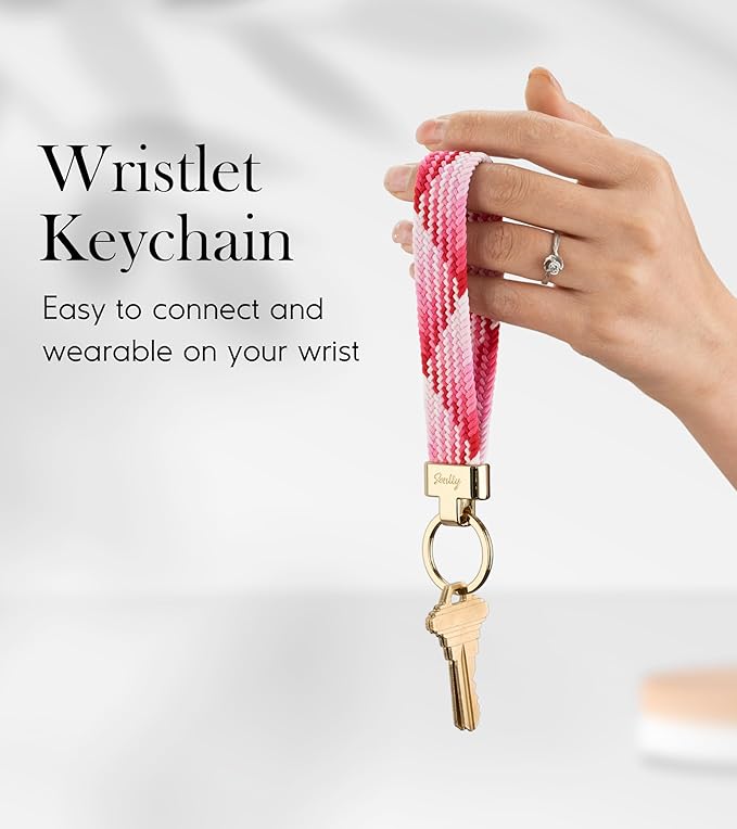 SENLLY Wristlet Lanyard, Stretchy Keychain Holder, Original Elastic Anti-Drop Design Keyring