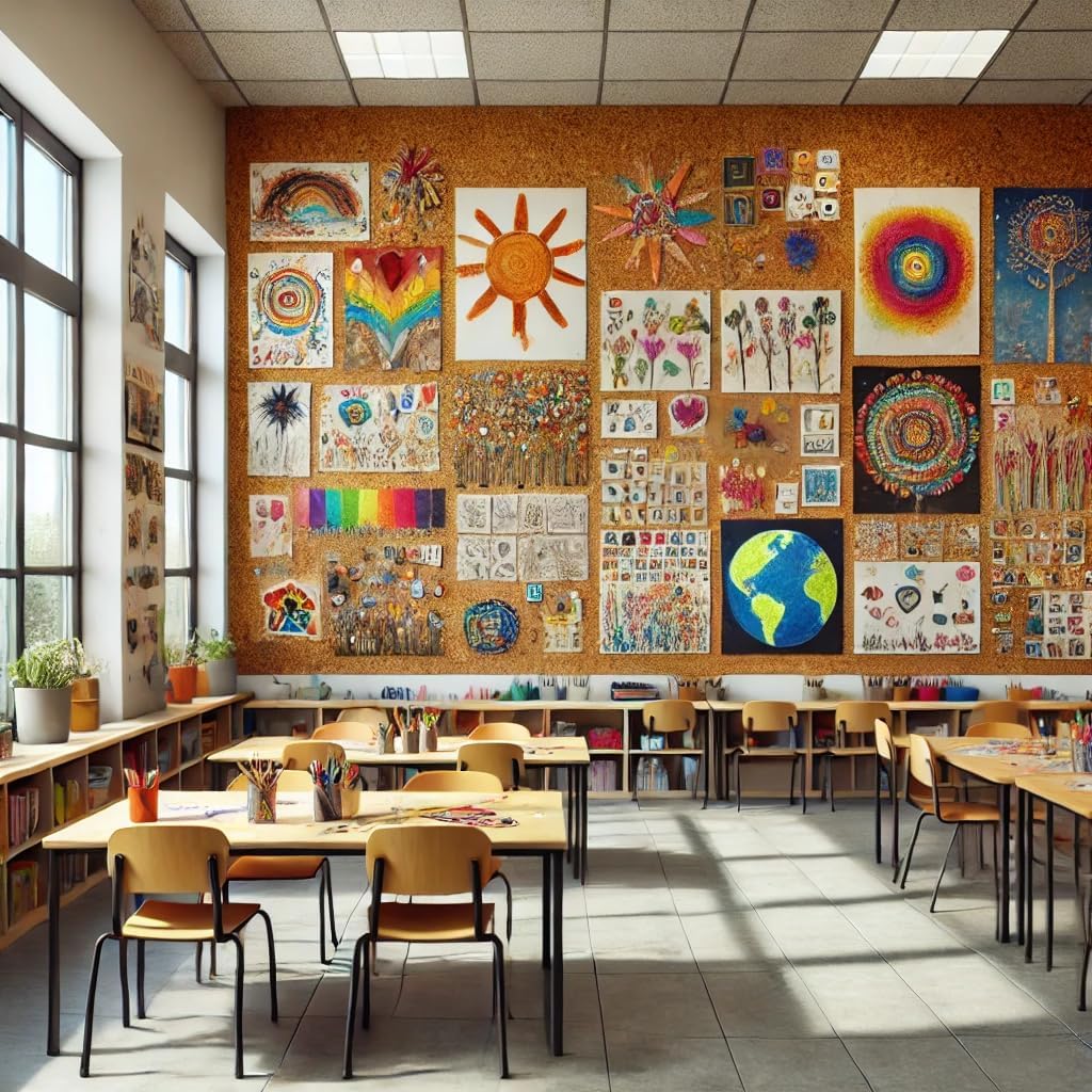 Manton Cork Premium Cork Roll - 4' x 9' x 1/2", 100% Natural Facing Grade Material for Bulletin Boards, Decorative Photo and Message Push Pin Displays - Perfect for Home, School, and Office