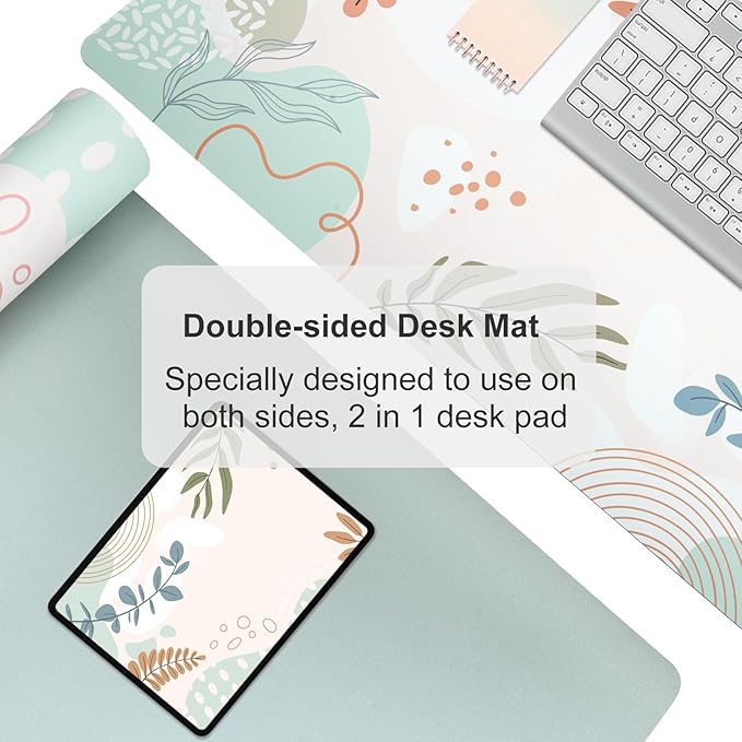 Colorful Star Minimalist Large Mouse Pad, Abstract Botanical Waterproof Desk Mat, Boho Computer Gaming Mouse Pad, XXL Full Desk Mousepad Non Slip Writing Pad for School Office Home 31.5" x 15.7"