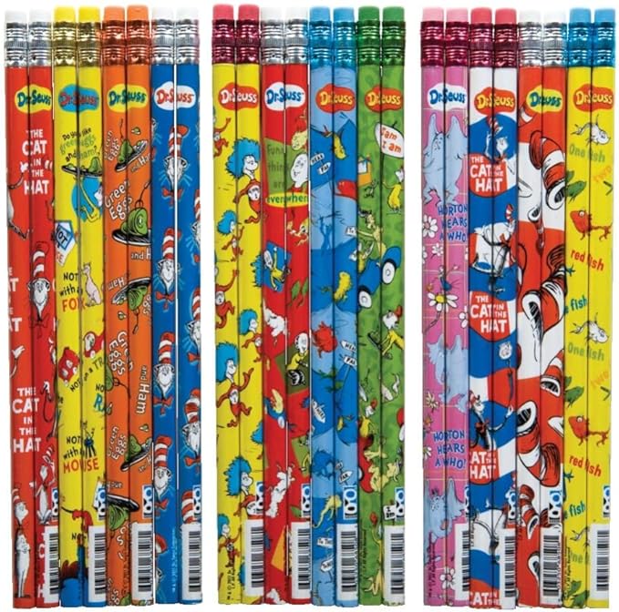 Raymond Geddes Dr Seuss Number 2 Pencils For Kids 72 Count (Pack of 1)