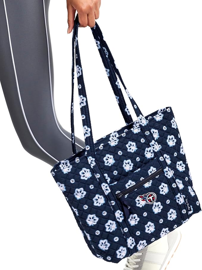 Vera Bradley Women's Cotton NFL Small Vera Tote Bag (Multiple Teams Available)