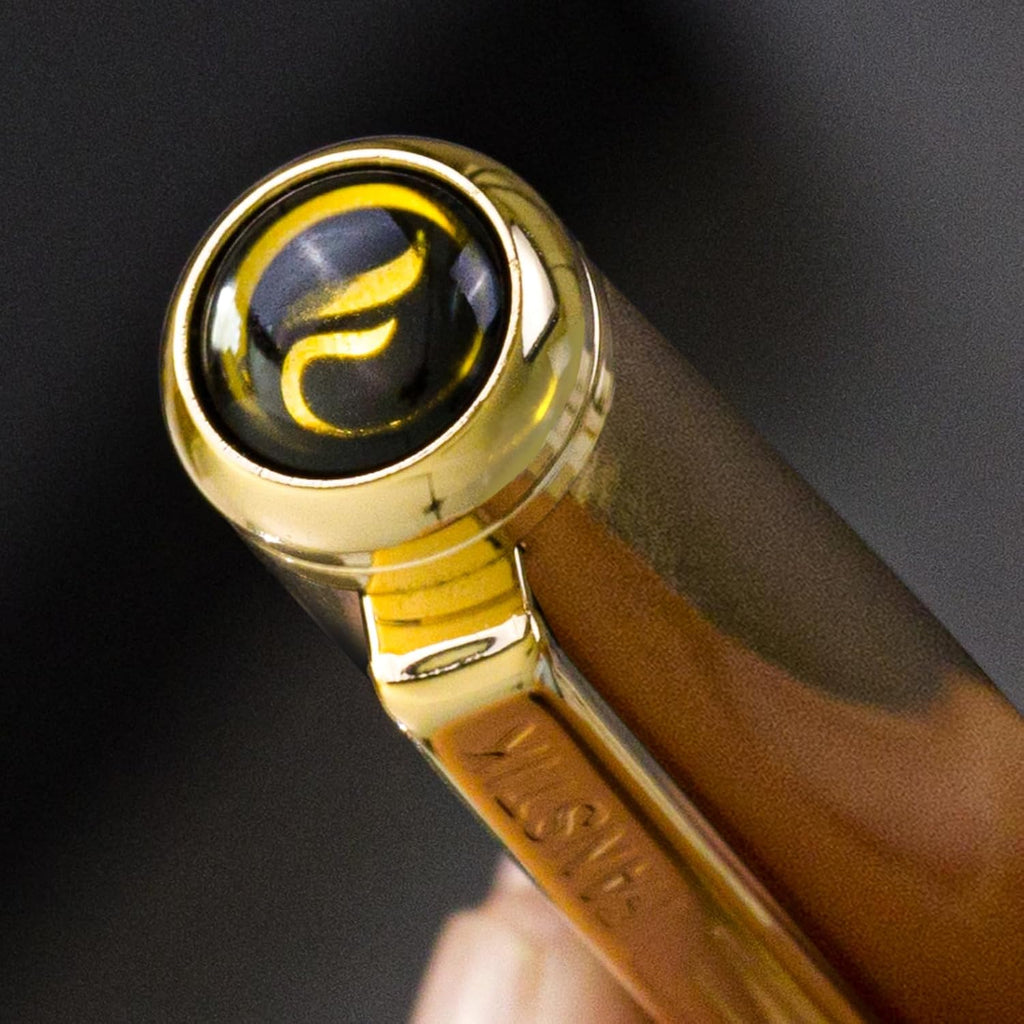 Gold Luxury fountain pen (Made In USA) fancy gift set for women, Real 24K Gold Plating, Professional executive pen gift set for men (Lux fountain Gld)