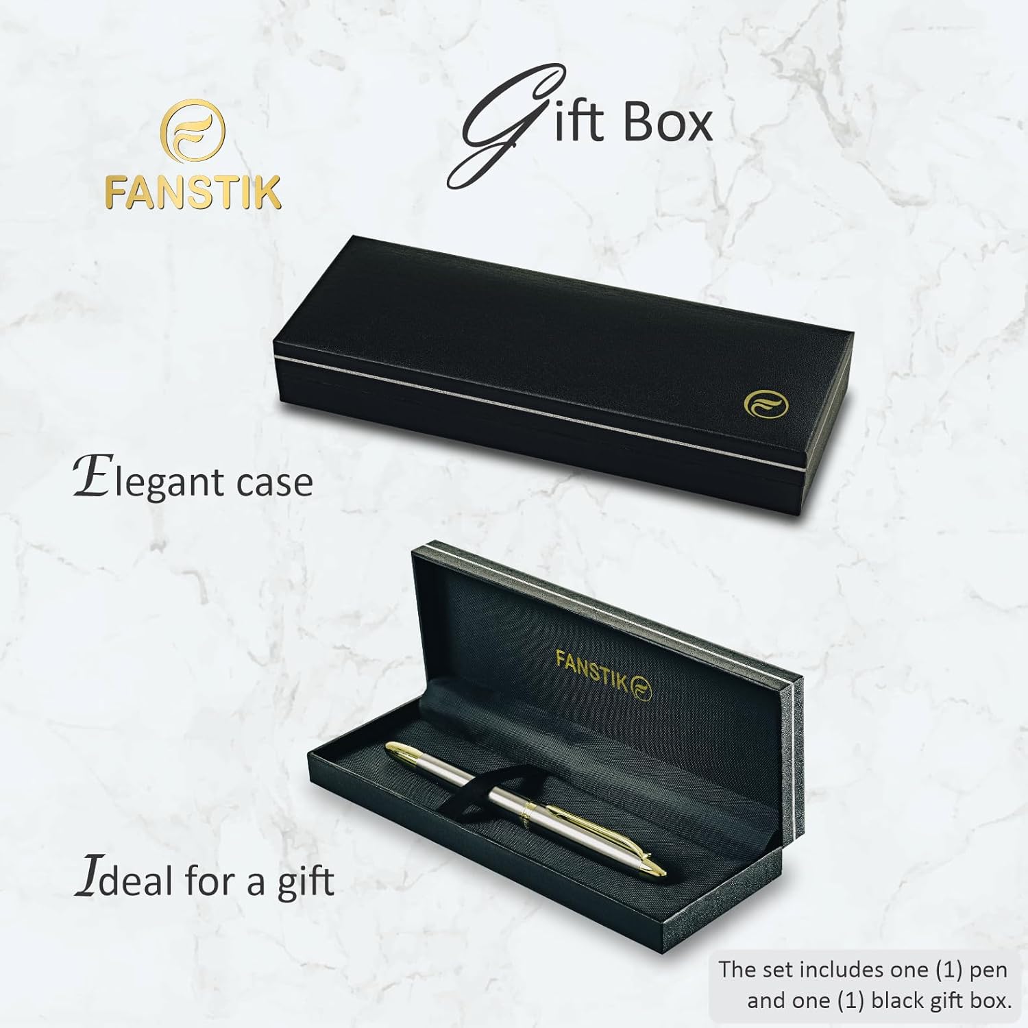 Customized RollerBall pen with name (MADE IN USA), stainless steel, Silver and gold, luxury engraved pen personalized for men and for women. (RollerBall Silver-Gold).