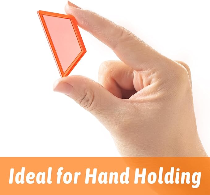 128 Pcs Translucent Pattern Blocks – Geometric Shapes for Light Table, Ideal Light Table Manipulatives and Accessories, Perfect for Exploring Colors and Shapes