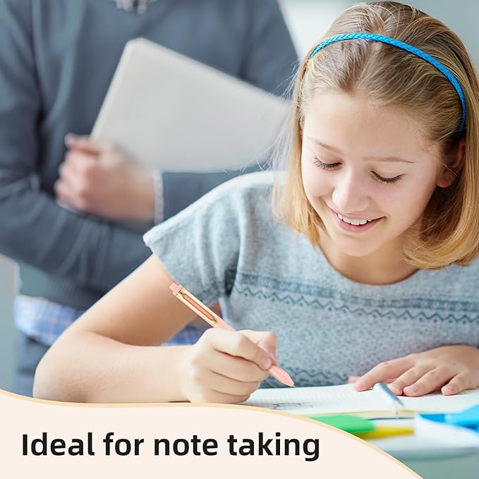 NUSIGN Gel Pens, 10 Pcs 0.5mm Retractable Black Ink Fine Point Rolling Ball Gel Pen, Smooth Writing No Bleed for Journaling Note Taking, Home School Office Supplies