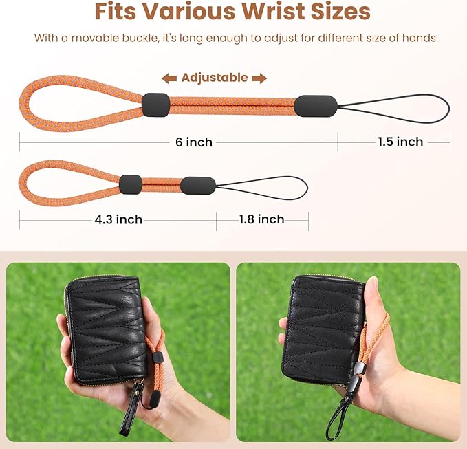 Hand Wrist Strap Lanyard, Adjustable Nylon Colorful for Mobile Phone, Camara, USB Flash Drive, ID Name Tag Badge