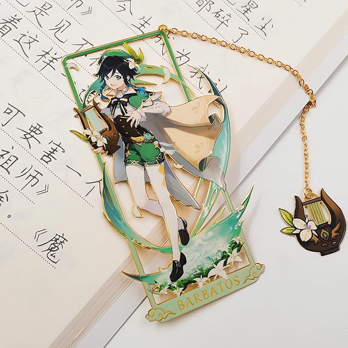 Balladeer with Chain Original Genshin Impact Metal Bookmark - Collect All Your Favorite Characters!