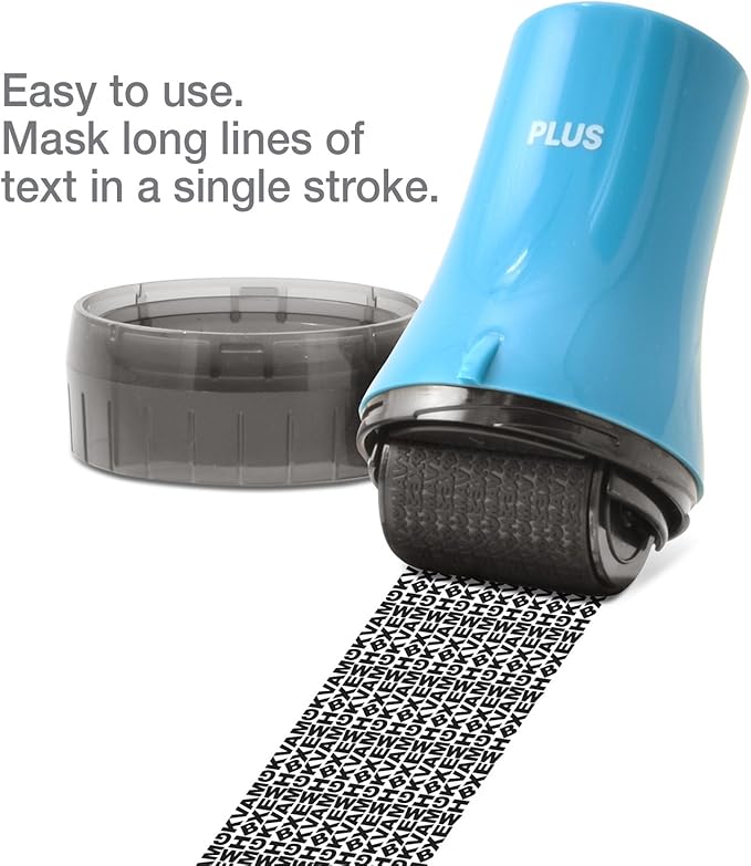 Guard Your ID ADVANCED WIDE Roller Identity Theft Prevention Security Stamp TURQUOISE (70113)