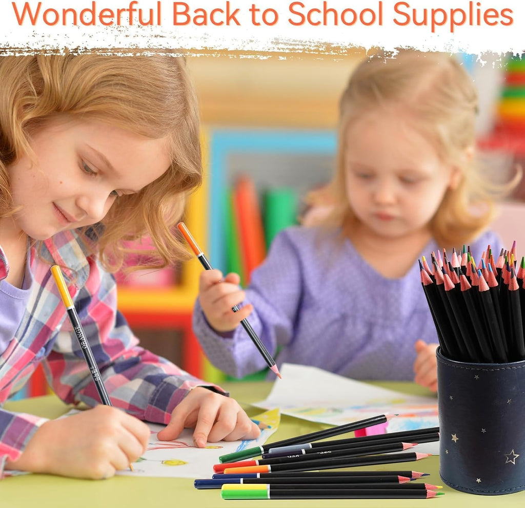 S & E TEACHER'S EDITION Colored Pencils 240Pcs, Pre-sharpened Super Soft Core Lead, Kid's Colored pencils,In Drawing Pencils, Woodcase Lead, Bulk Back to School Supplies