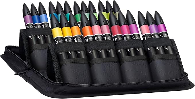 Winsor & Newton ProMarker Set, 24 Count, Student Designer Wallet