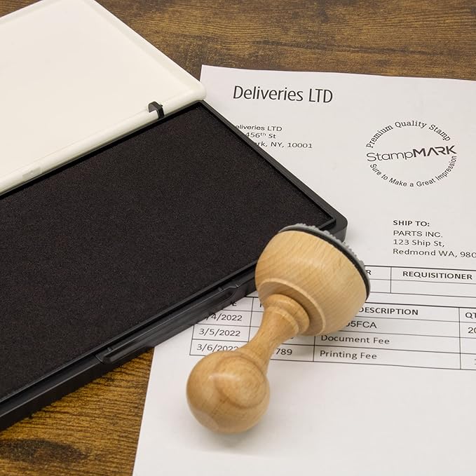 Premium Stamp Pad Extra Large Size 6" x 8" - for Traditional Rubber Stamps - Felt Pad Sky Blue Color