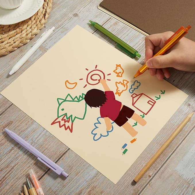 30 Sheets 8.5x11 Earth Tones Color Cardstock Paper 250GSM Thick Paper Cards for Birthday Party, Invitations and DIY Crafts Decoration