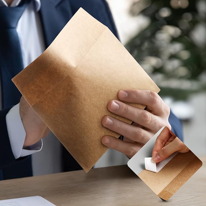 800 Pack A7 Brown Envelopes, 5 x 7 Envelopes for Invitation, Kraft Envelopes 120 GSM Gift Card Envelopes for Office, Gift, Party, Baby Shower, Wedding