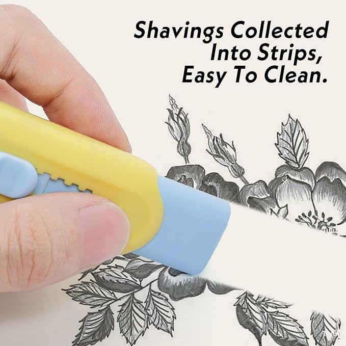 Retractable Eraser, Pack of 3, Pencil Eraser for Pencils,Assorted Color