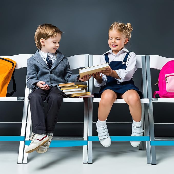 20 Pack Chair Bands for Kids with Fidgety Feet, ADHD Tools for Kids, ROOKEA Sensory Room Must Haves for Adhd Kids Fidget Chair Bands Autism Classroom Must Haves ADHD Tools for Classroom Home Chairs