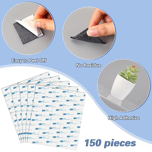 UPINS Double Sided Foam Tape, Double Sided Tape Heavy Duty Strong Adhesive Double Sided Mounting Tape for Walls Picture Poster Crafts (150, Black)