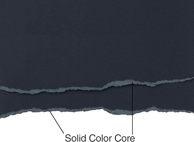 Cardstock 12 x 12 Paper Pack - 65lb Smooth Card Stock for Crafts, Cardmaking, Art Projects - 50 Square Scrapbook Sheets - Double Sided with Solid Core, Midnight Black