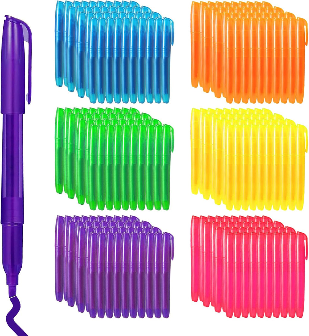 180 Pcs Highlighter Bulk Chisel Tip Multicolor Fluorescent Markers for School Office Classroom Supplies