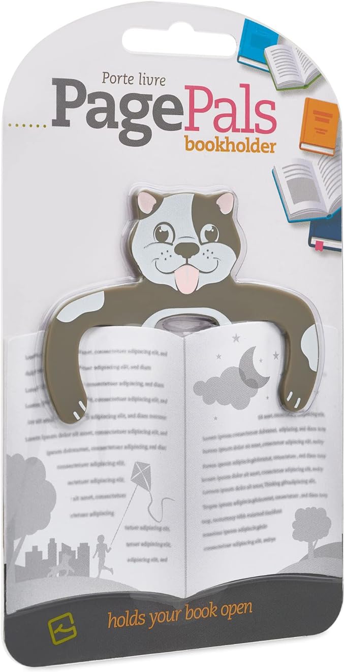Page Pals Bookmark Bookholder | Page Holder | Music Holder Clip | Music Paper Holder | Magazine, Cookbook | Reading in Bed at Home | Office, Desk, Kitchen Use | Novelty Reading Gift Idea