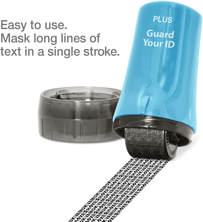 PLUS The Original Guard Your ID Advanced Security Roller 2.0 for Identity Theft Prevention Stamping Turquoise