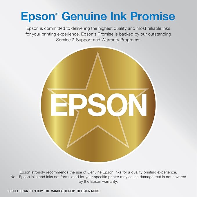 Epson EcoTank ET-15000 Wireless Color All-in-One Supertank Printer with Scanner & 522 EcoTank Ink Ultra-high Capacity Bottle Yellow (T522420-S) Works with EcoTank ET-2720