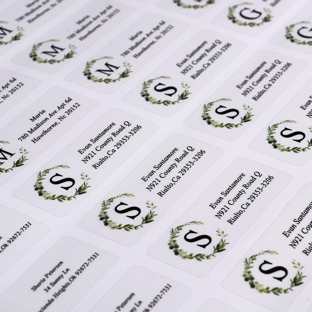 Custom Address Labels - Personalized Address Labels, Return Address Labels with Strong Adhesion, Can Be Used for Cardboard, Paper, Plastic, Glass, Metal (2.6x1 Inch, Set of 100)