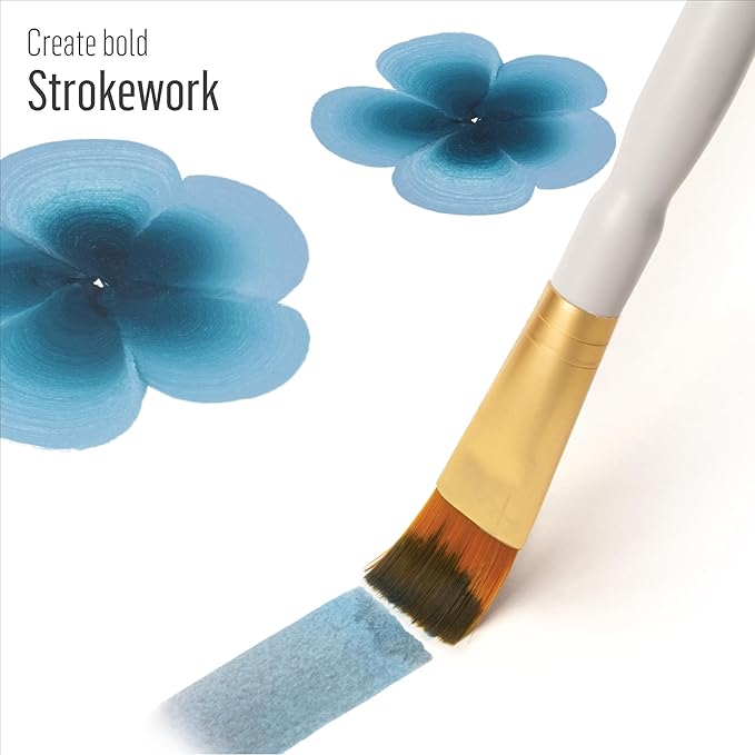 FolkArt Plaid Nylon Brush Set, 50559 Brown (3-Piece)