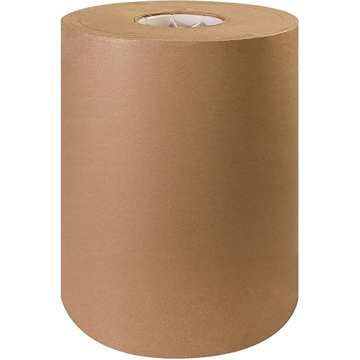 AVIDITI Shipping Paper Roll 12"L, 1-Pack | Large Kraft Paper Roll for Packing, Moving and Storage