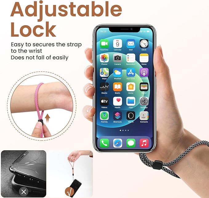 Hand Wrist Strap Lanyard, Adjustable Nylon Colorful for Mobile Phone, Camara, USB Flash Drive, ID Name Tag Badge