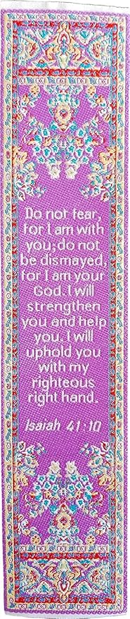 Christian Bookmark, Do Not Fear, Woven, Mini Carpet
