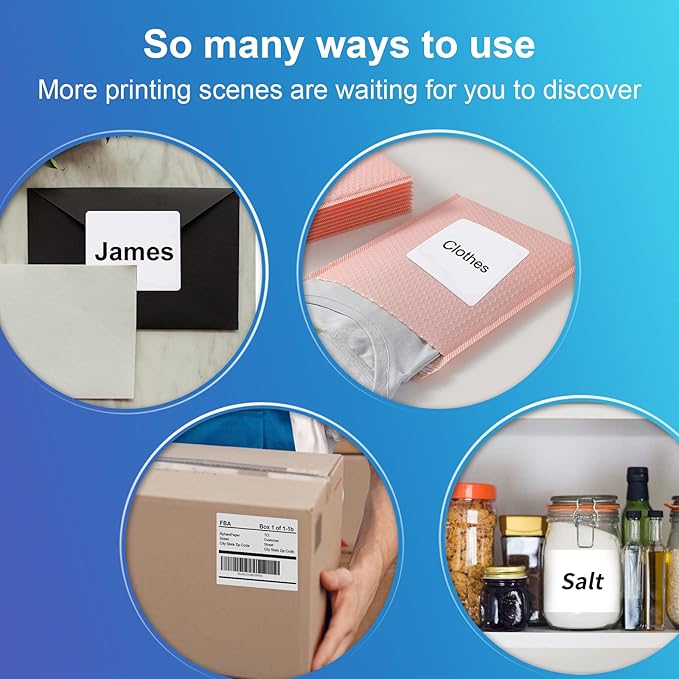 (8164/5164) 6 Up Shipping Address Labels, 3.33" X 4" FBA SKU Barcode Label for Inkjet/Laser Printer (100 Sheets - 600 Labels)