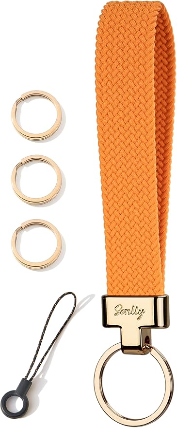 SENLLY Wristlet Lanyard, Stretchy Keychain Holder, Original Elastic Anti-Drop Design Keyring