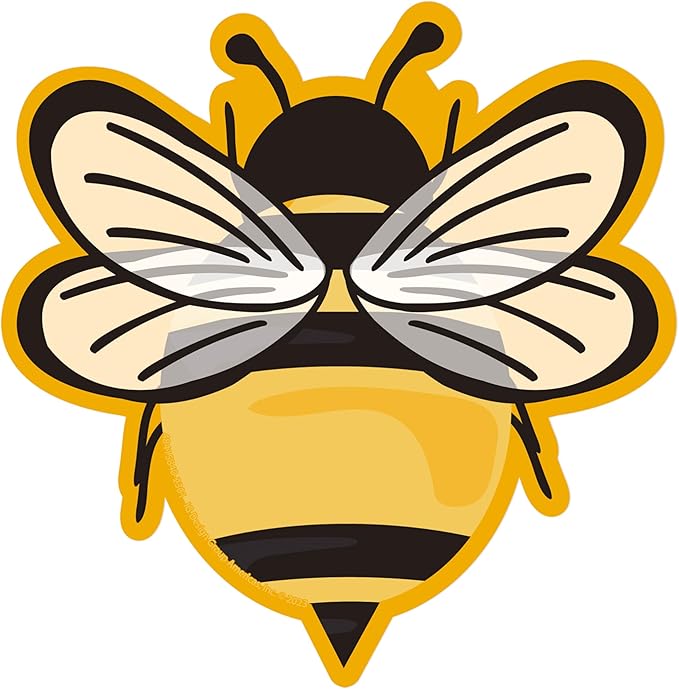 Eureka Bumble Bee Paper Cut-Out Classroom Decorations for Teachers, 36 Pieces