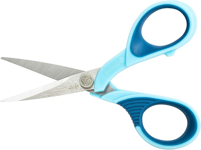 Mundial 1968-4 SuperEdge 4.25 Inch Embroidery Scissors Blue Handle