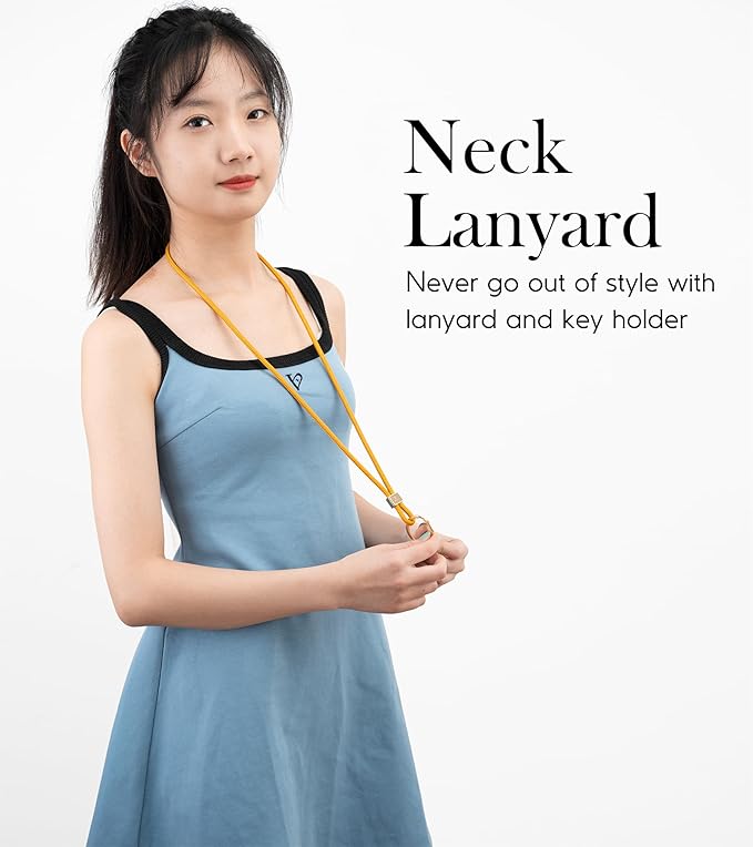 SENLLY Neck Lanyard Strap for Keys, Original Minimalist Design KeyChain Holder