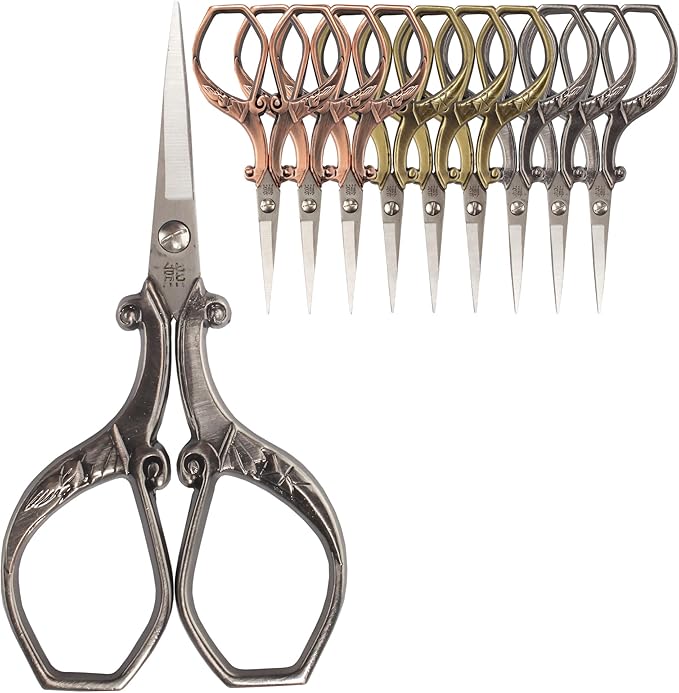 JubileeYarn Chinese Wing & Cloud Embroidery Craft Scissors - Assortment - 9 Scissors