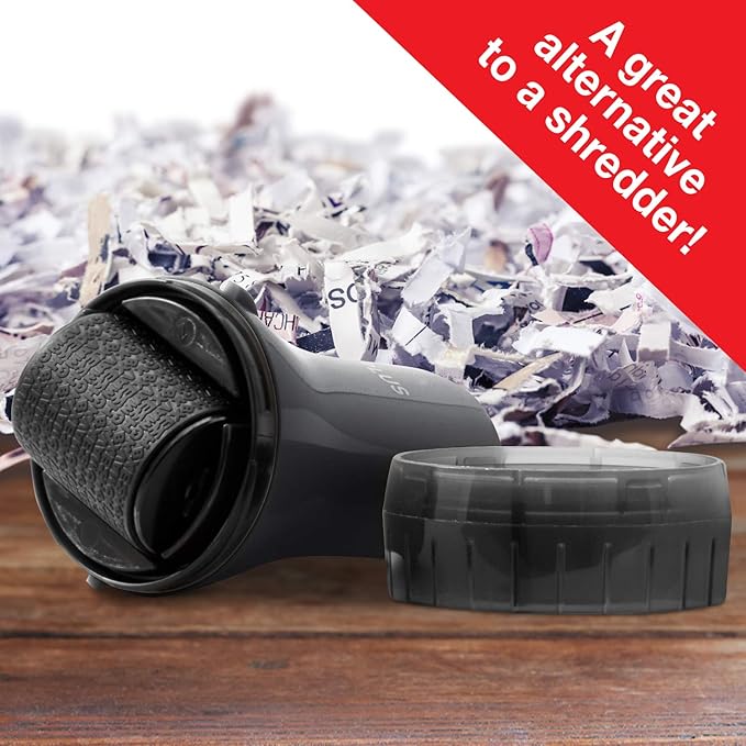 Guard Your ID Wide Advanced Roller 2.0 Identity Theft Prevention Security Stamp Black